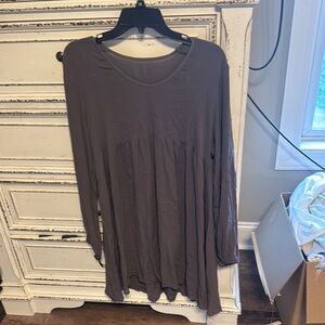 Cupshe Brown Long Sleeve Dress